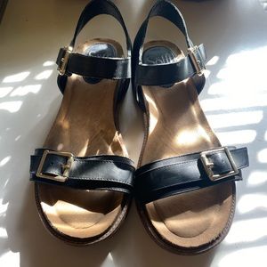 Sofft Black Sandals with Buckle
